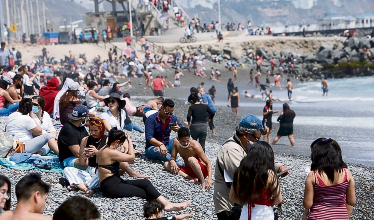 Covid: Gotículas de saliva pueden esparcirse en playas aglomeradas Covid: Gotículas de saliva pueden esparcirse en playas aglomeradas