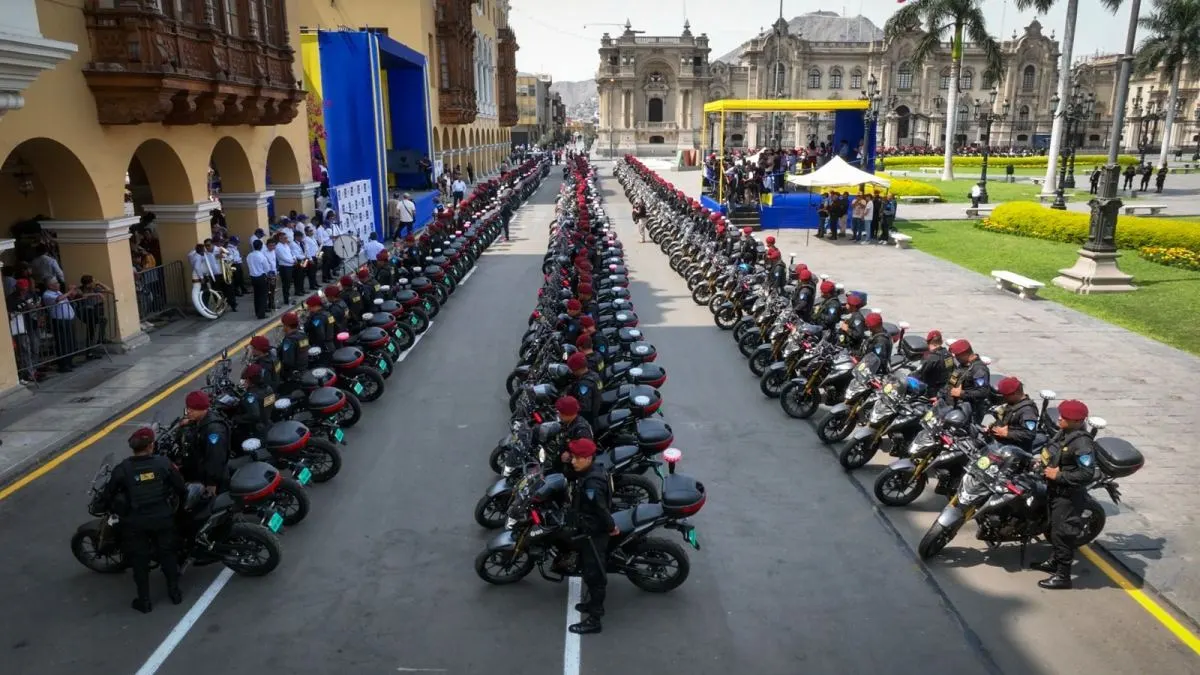 PNP recibe 400 motos para luchar contra la delincuencia
