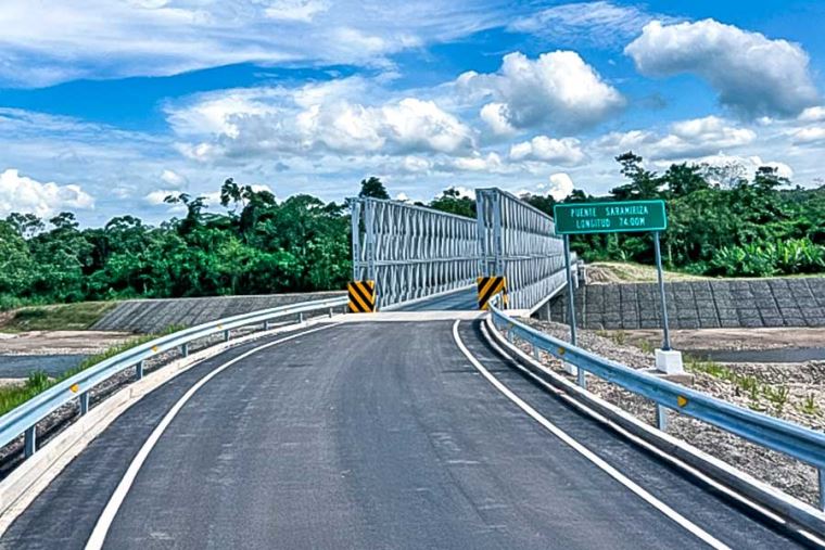 MTC inaugura carretera Saramiriza-Borja con seis puentes en Loreto