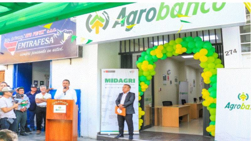 Midagri inaugura primera agencia de Agrobanco en Chepén