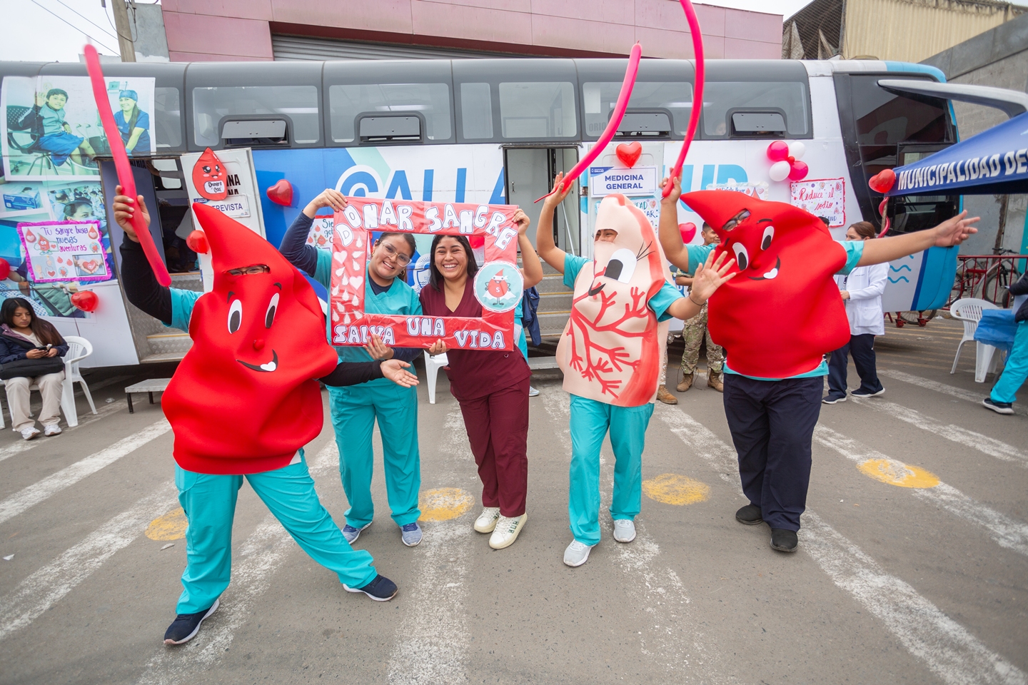 Municipalidad Provincial del Callao impulsa campaña “Dona sangre y salva hasta tres vidas” en centro comercial Minka
